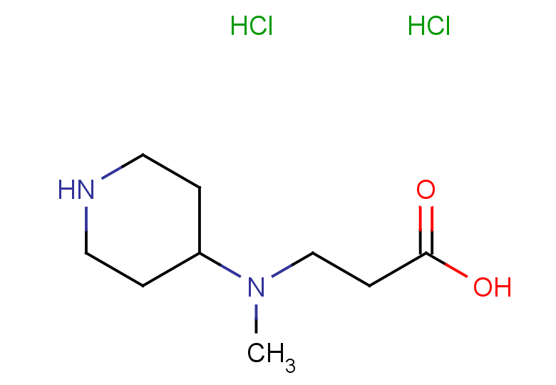 3-[methyl(piperidin-4-yl)amino]propanoic acid dihydrochloride