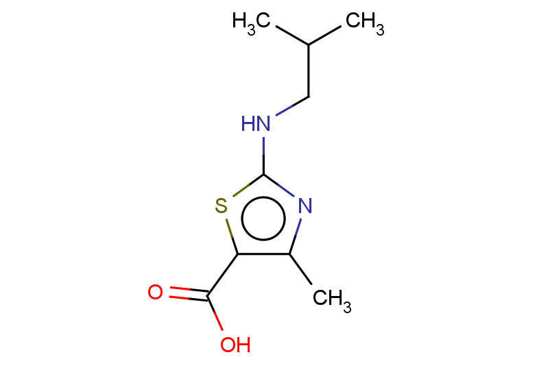 4-methyl-2-[(2-methylpropyl)amino]-1,3-thiazole-5-carboxylic acid