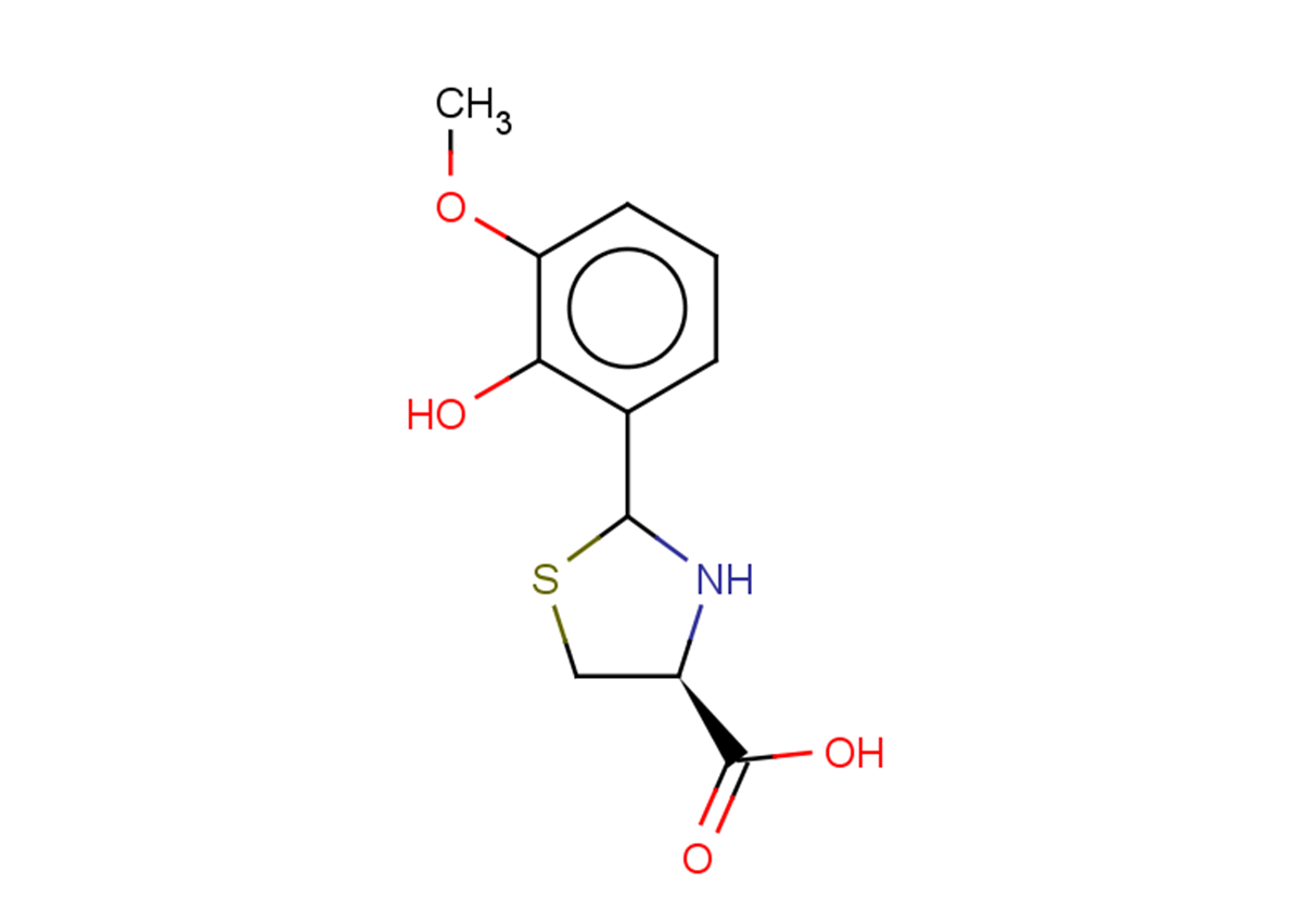 (4S)-2-(2-hydroxy-3-methoxyphenyl)-1,3-thiazolidine-4-carboxylic acid
