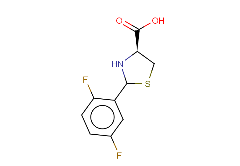 (4S)-2-(2,5-difluorophenyl)-1,3-thiazolidine-4-carboxylic acid