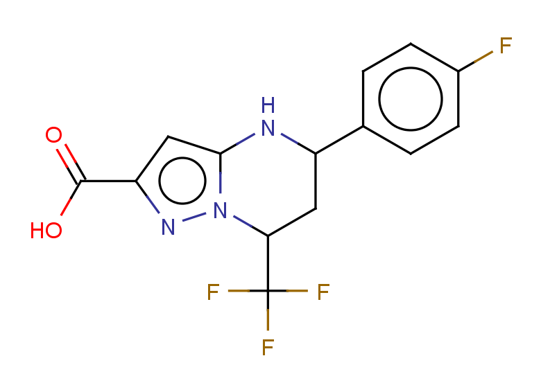 5-(4-fluorophenyl)-7-(trifluoromethyl)-4H,5H,6H,7H-pyrazolo[1,5-a]pyrimidine-2-carboxylic acid