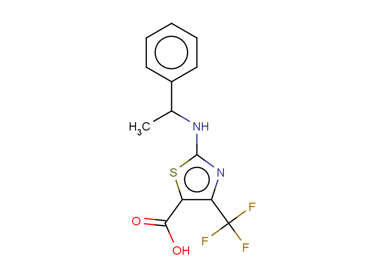 2-[(1-phenylethyl)amino]-4-(trifluoromethyl)-1,3-thiazole-5-carboxylic acid