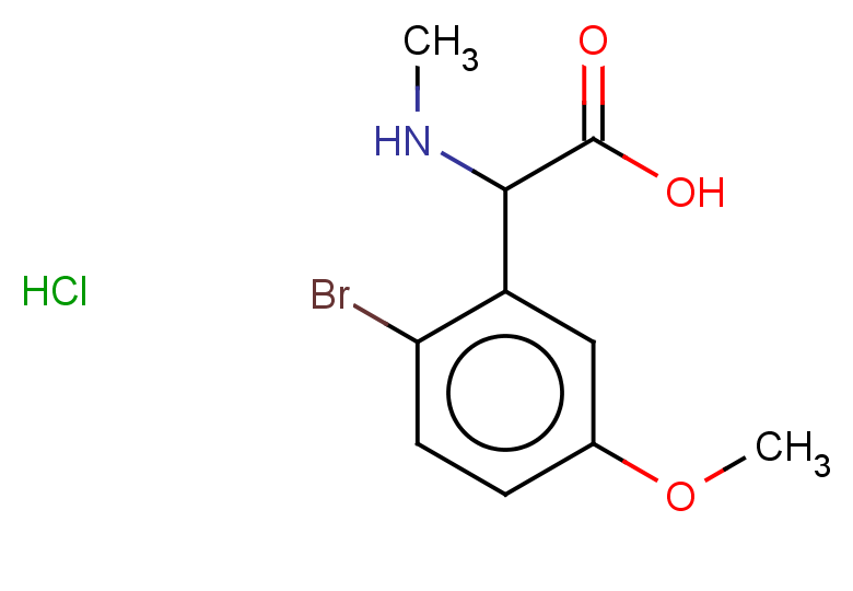 2-(2-bromo-5-methoxyphenyl)-2-(methylamino)acetic acid hydrochloride