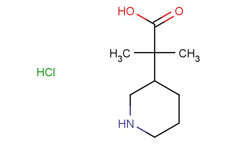 2-methyl-2-(piperidin-3-yl)propanoic acid hydrochloride