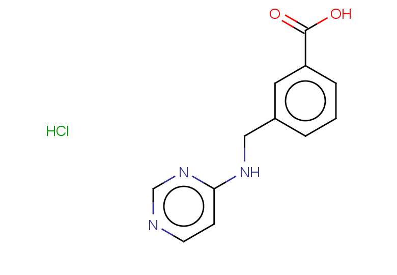 3-{[(pyrimidin-4-yl)amino]methyl}benzoic acid hydrochloride