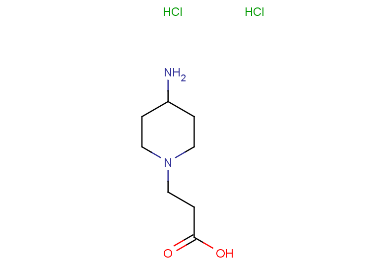 3-(4-aminopiperidin-1-yl)propanoic acid dihydrochloride