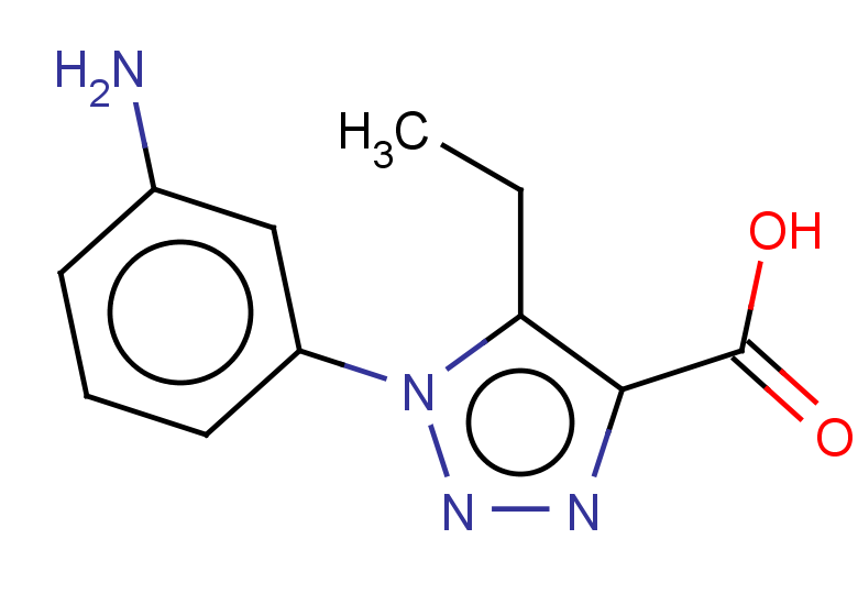 1-(3-aminophenyl)-5-ethyl-1H-1,2,3-triazole-4-carboxylic acid