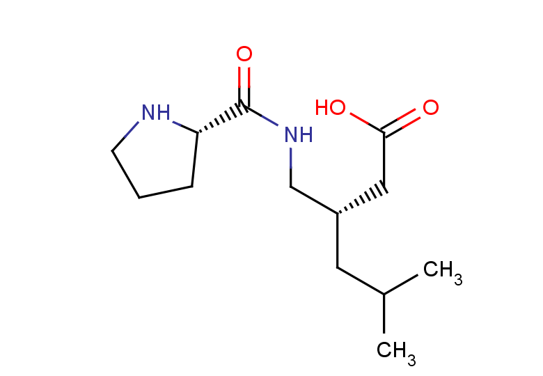 (3S)-5-methyl-3-({[(2S)-pyrrolidin-2-yl]formamido}methyl)hexanoic acid