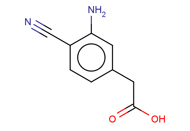 2-(3-amino-4-cyanophenyl)acetic acid