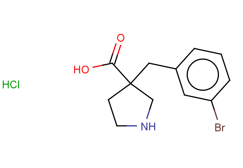 3-[(3-bromophenyl)methyl]pyrrolidine-3-carboxylic acid hydrochloride