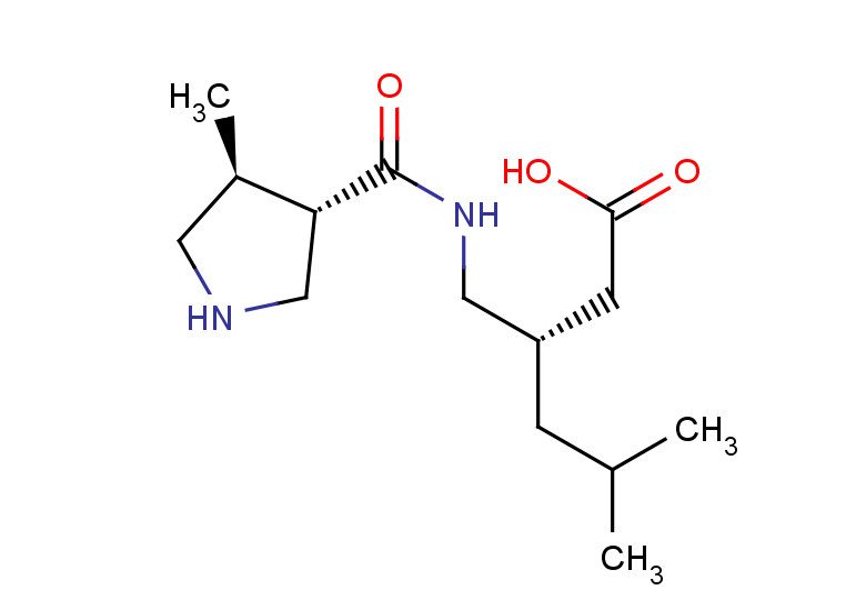 (3S)-5-methyl-3-({[(3RS,4RS)-4-methylpyrrolidin-3-yl]formamido}methyl)hexanoic acid