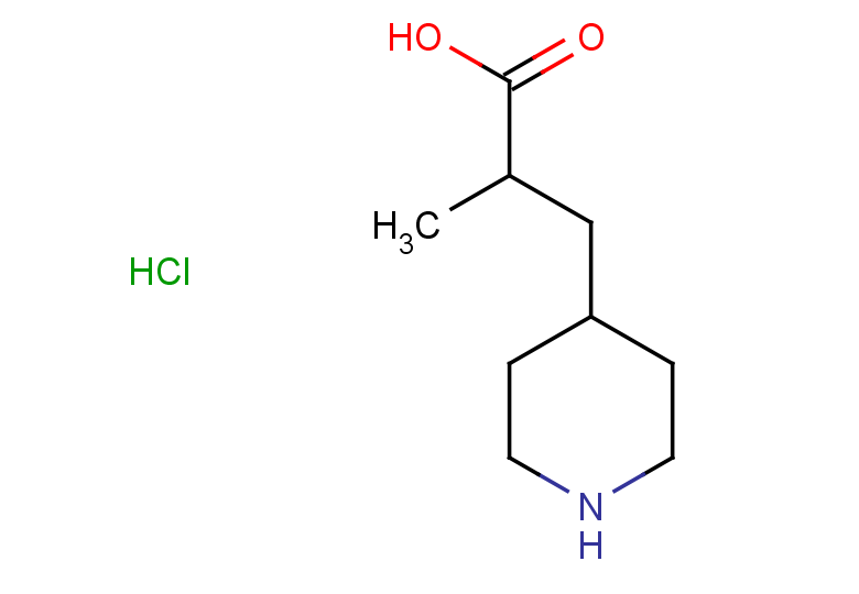 2-methyl-3-(piperidin-4-yl)propanoic acid hydrochloride
