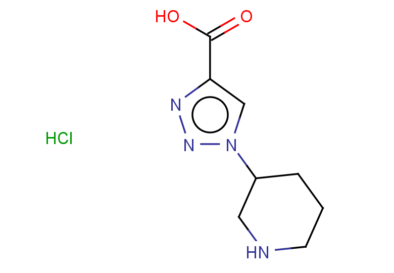 1-(piperidin-3-yl)-1H-1,2,3-triazole-4-carboxylic acid hydrochloride