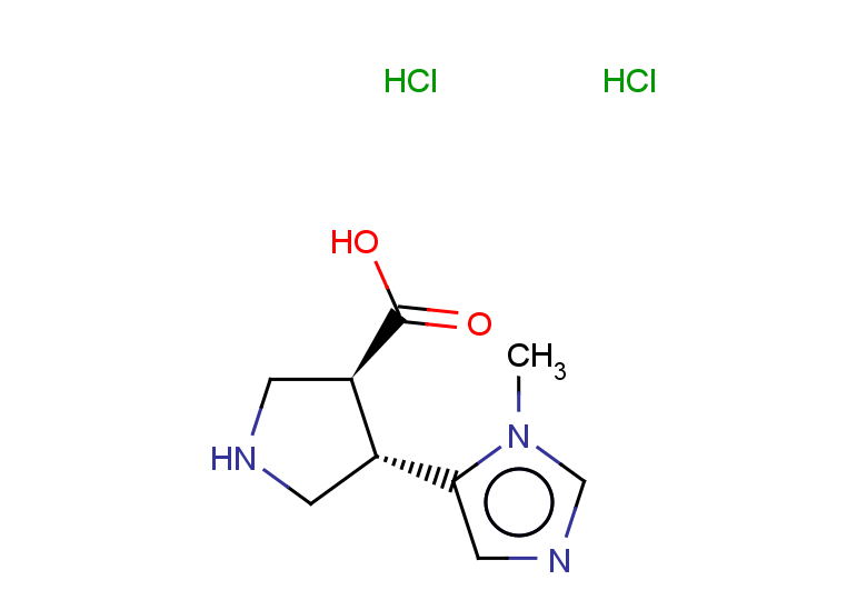 rac-(3R,4R)-4-(1-methyl-1H-imidazol-5-yl)pyrrolidine-3-carboxylic acid dihydrochloride, trans