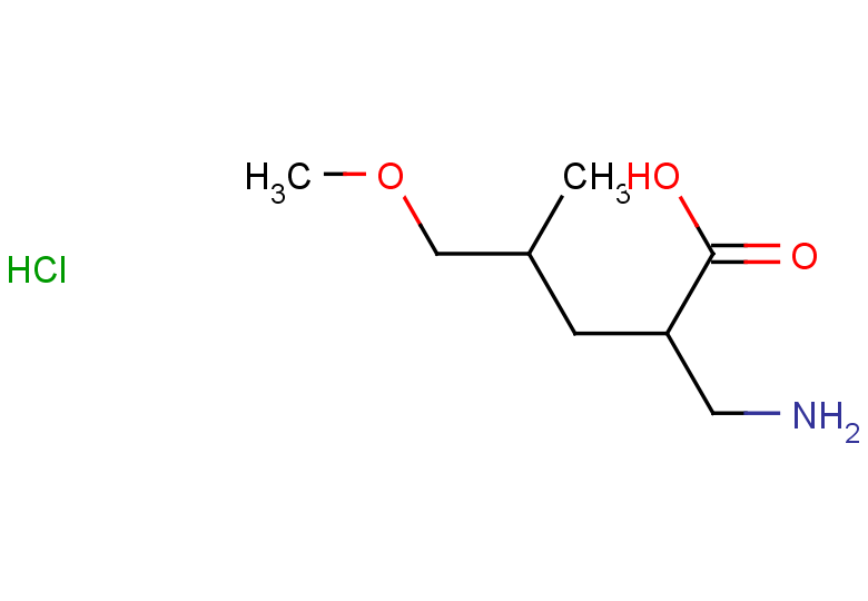 2-(aminomethyl)-5-methoxy-4-methylpentanoic acid hydrochloride