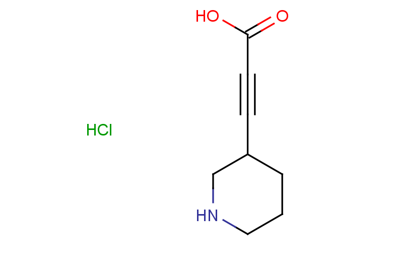 3-(piperidin-3-yl)prop-2-ynoic acid hydrochloride