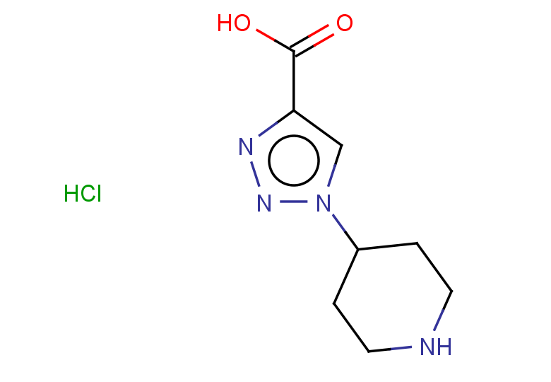1-(piperidin-4-yl)-1H-1,2,3-triazole-4-carboxylic acid hydrochloride