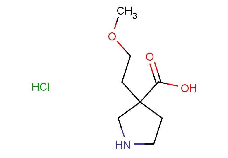 3-(2-methoxyethyl)pyrrolidine-3-carboxylic acid hydrochloride