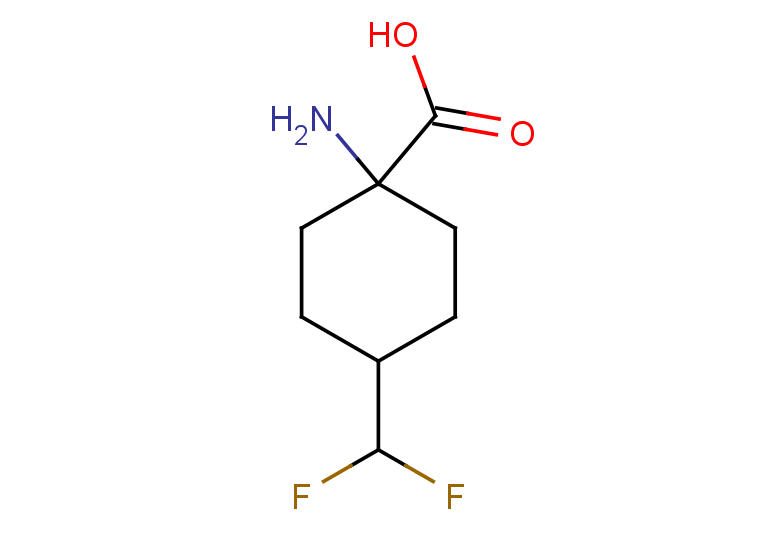 1-amino-4-(difluoromethyl)cyclohexane-1-carboxylic acid, Mixture of diastereomers