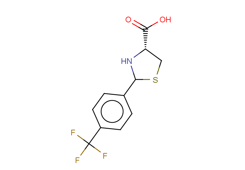 (4R)-2-[4-(trifluoromethyl)phenyl]-1,3-thiazolidine-4-carboxylic acid