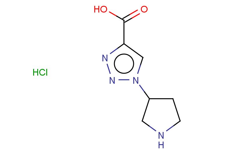 1-(pyrrolidin-3-yl)-1H-1,2,3-triazole-4-carboxylic acid hydrochloride