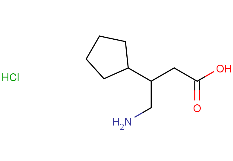 4-amino-3-cyclopentylbutanoic acid hydrochloride