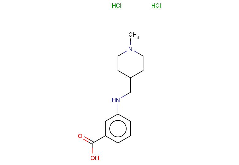 3-{[(1-methylpiperidin-4-yl)methyl]amino}benzoic acid dihydrochloride