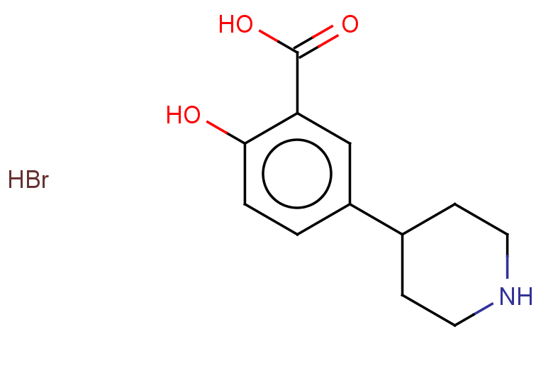 2-hydroxy-5-(piperidin-4-yl)benzoic acid hydrobromide
