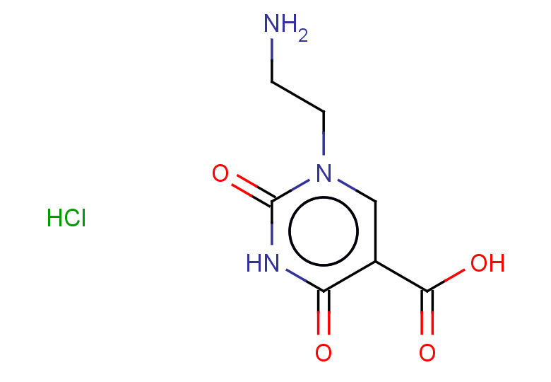 1-(2-aminoethyl)-2,4-dioxo-1,2,3,4-tetrahydropyrimidine-5-carboxylic acid hydrochloride