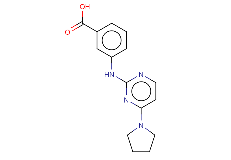 3-((4-(pyrrolidin-1-yl)pyrimidin-2-yl)amino)benzoic acid