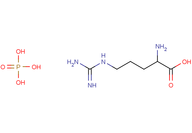 2-amino-5-carbamimidamidopentanoic acid, phosphoric acid