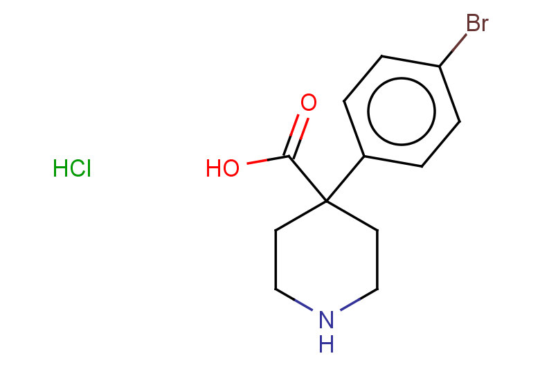 4-(4-bromophenyl)piperidine-4-carboxylic acid hydrochloride
