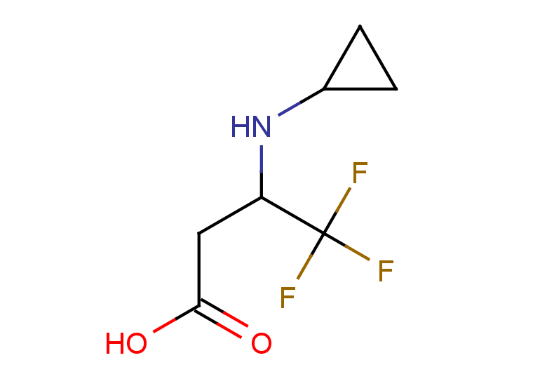 3-(cyclopropylamino)-4,4,4-trifluorobutanoic acid