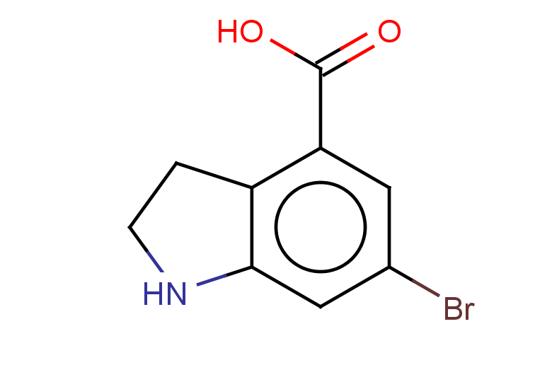 6-bromo-2,3-dihydro-1H-indole-4-carboxylic acid
