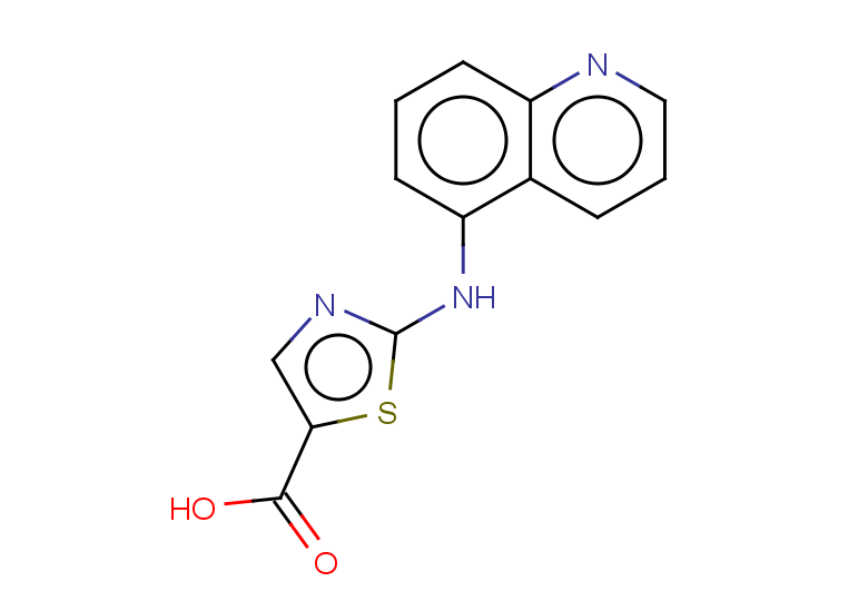 2-[(quinolin-5-yl)amino]-1,3-thiazole-5-carboxylic acid