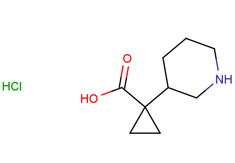1-(piperidin-3-yl)cyclopropane-1-carboxylic acid hydrochloride