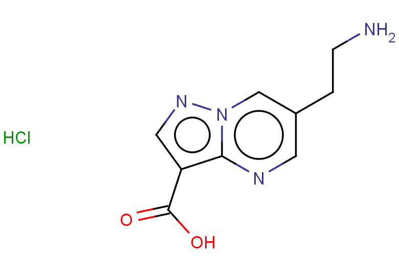6-(2-aminoethyl)pyrazolo[1,5-a]pyrimidine-3-carboxylic acid hydrochloride