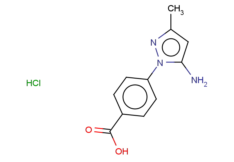 4-(5-amino-3-methyl-1H-pyrazol-1-yl)benzoic acid hydrochloride