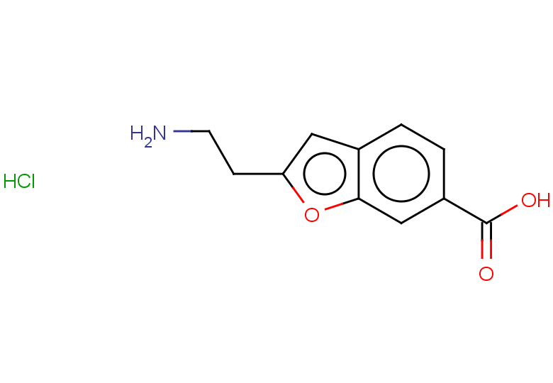 2-(2-aminoethyl)-1-benzofuran-6-carboxylic acid hydrochloride