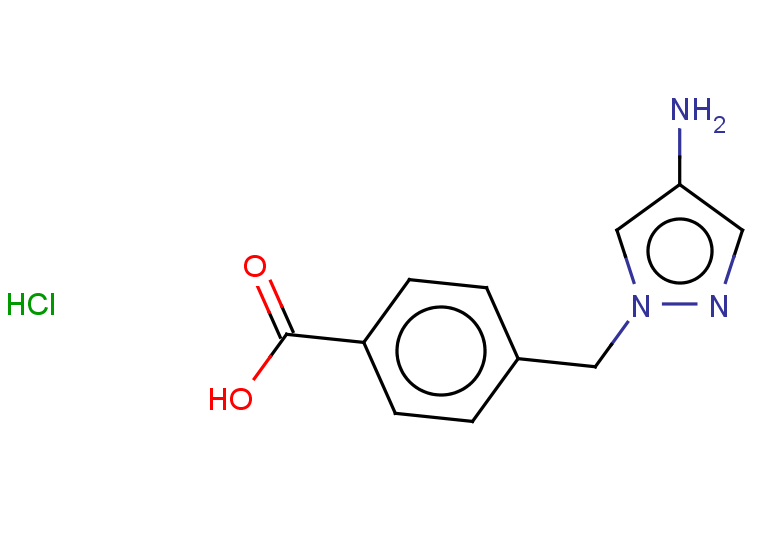 4-[(4-amino-1H-pyrazol-1-yl)methyl]benzoic acid hydrochloride