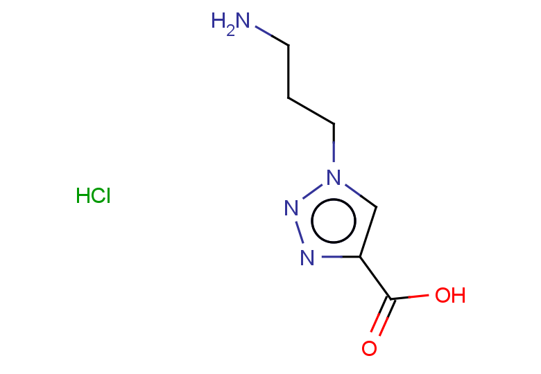 1-(3-aminopropyl)-1H-1,2,3-triazole-4-carboxylic acid hydrochloride