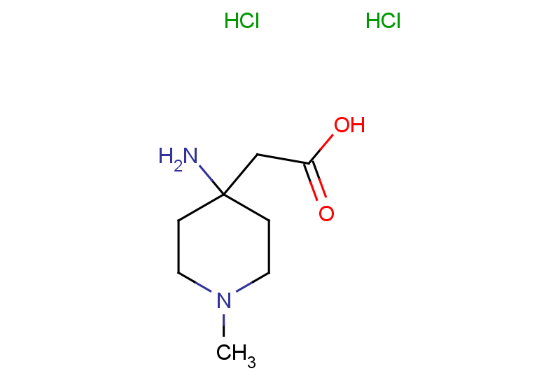 2-(4-amino-1-methylpiperidin-4-yl)acetic acid dihydrochloride