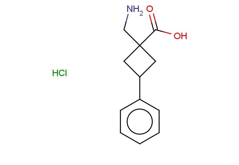 1-(aminomethyl)-3-phenylcyclobutane-1-carboxylic acid hydrochloride