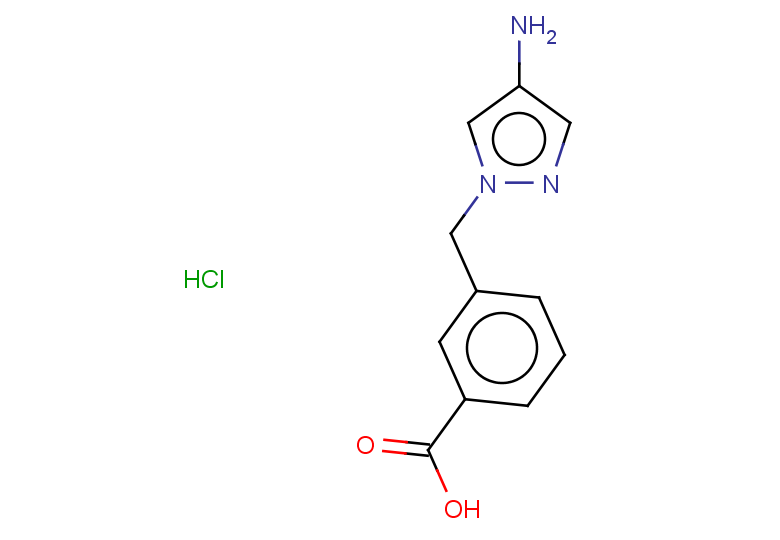 3-[(4-amino-1H-pyrazol-1-yl)methyl]benzoic acid hydrochloride