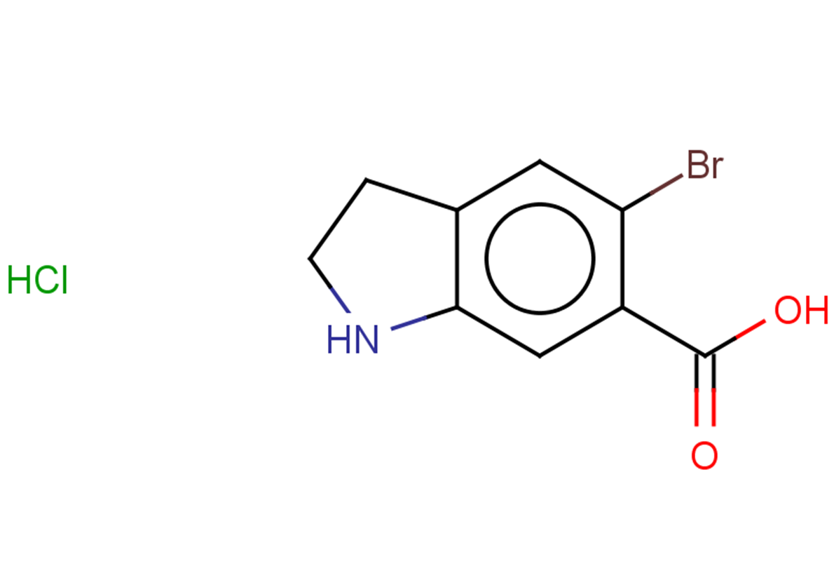 5-bromo-2,3-dihydro-1H-indole-6-carboxylic acid hydrochloride