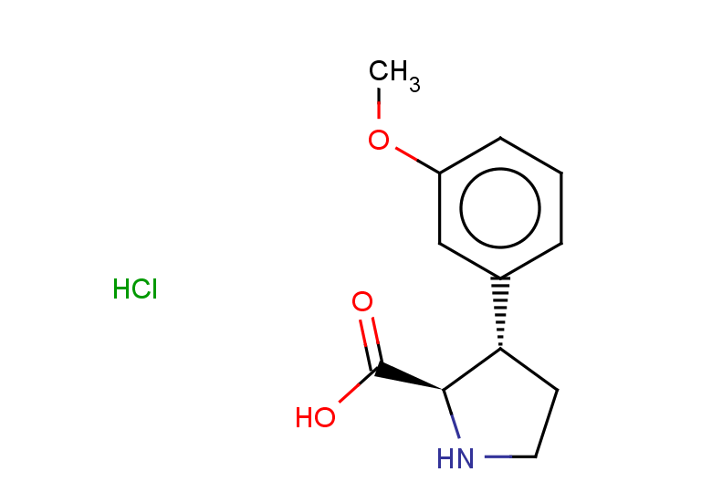 rac-(2R,3S)-3-(3-methoxyphenyl)pyrrolidine-2-carboxylic acid hydrochloride, trans