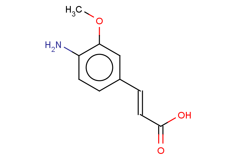 (2E)-3-(4-amino-3-methoxyphenyl)prop-2-enoic acid