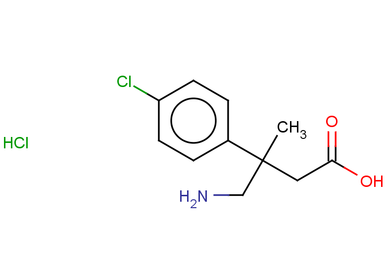 4-amino-3-(4-chlorophenyl)-3-methylbutanoic acid hydrochloride