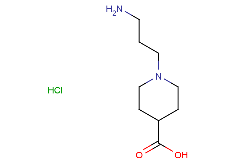 1-(3-aminopropyl)piperidine-4-carboxylic acid hydrochloride