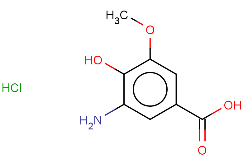 3-AMINO-4-HYDROXY-5-METHOXY-BENZOIC ACID, HYDROCHLORIDE